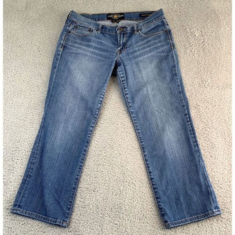 Lucky Brand Jeans Womens Size  6‎ Sweet Crop Blue Denim Jeans Cotton Blend